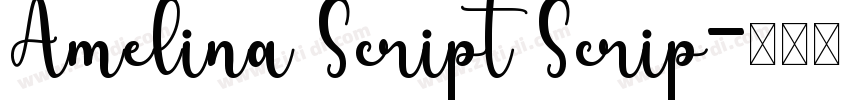 Amelina Script Scrip字体转换